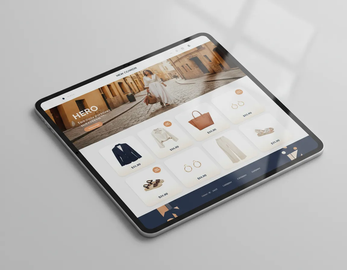 Retail brand website example